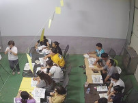 머쉬그로 직원의 한글 공부